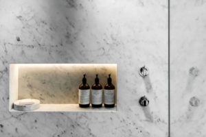 Marble Shower Niche Height with Shelves